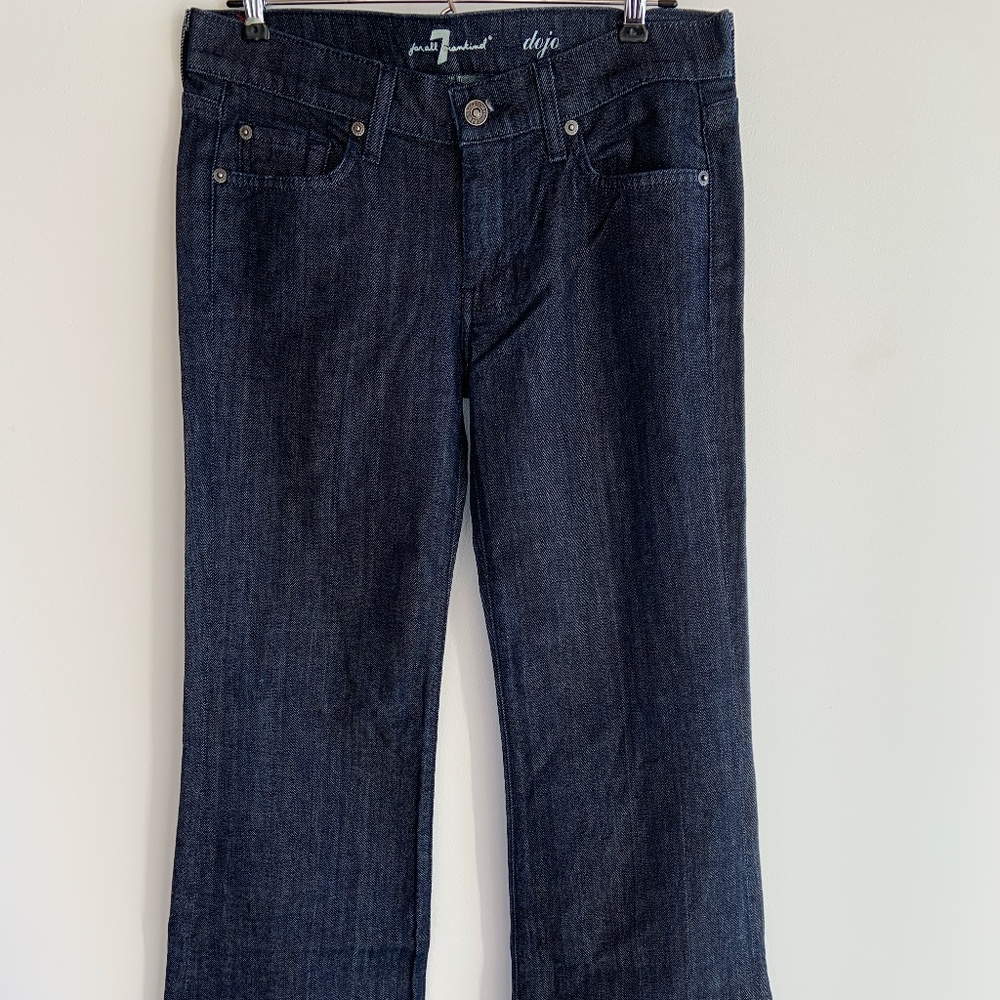 7 For All Mankind Wide Leg Jeans 28 EUC